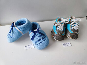 Kojenecké capáčky / bačkůrky pro chlapečka vel. 16 - 18