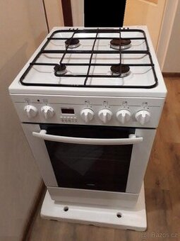 moderní zánovní kombinovaný sporák MORA