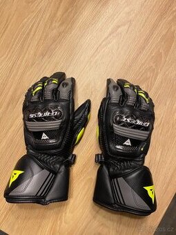 Rukavice Dainese DRUID 4 šedé/černé/fluo-žluté vel.S