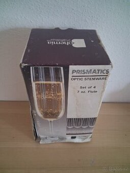 Prismatics Optic Stemware Bohemia Crystal šampusky