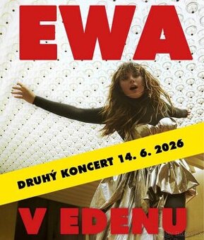 Predám 2 lístky  Ewa Farna 14.6 Eden