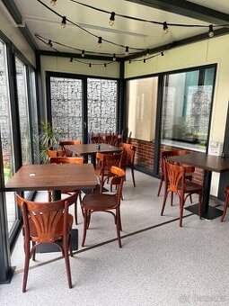Set(5ks) bistro stolů+možnost přikoupit 20 židlí a 3 barovky