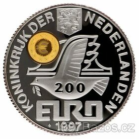 Stříbrná mince 200 Euro 1997 5oz Proof Lucemburk