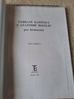 Vybrané kapitoly z anatomie rostlin pro farmaceutický