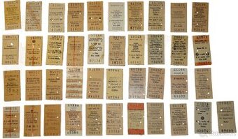 Jízdenky 1972 - 1980 - 1