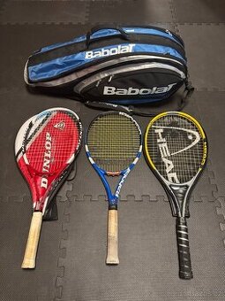 Tenisová raketa Babolat Pure drive GT, Dunlop 3 + bag