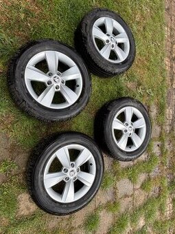 Orig.ALU kola Škoda s letní pneu 205/60 R16 H a rezervou