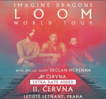 2x vstupenka na Imagine Dragons v Praze 11.6.2025