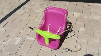 Houpačka plastová Baby Luxe tmavě růžová