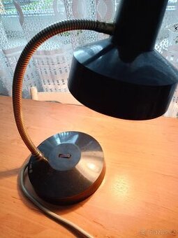 Retro černá lampa bakelit