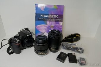 Nikon D5200 - komplet balíček do začátku