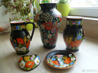 Chodská keramika černá sbírka