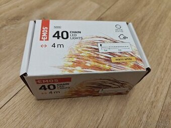 LED vánoční nano řetěz měděný, 4 m, venkovní i vnitřní