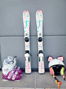 Lyže TECNO PRO, 90 cm + lyžáky + přilba