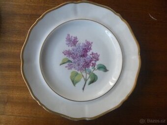 Starožitný, porcelán. talíř ručně mal., zn. Prag. - pr. 25cm