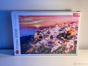Premium puzzle 1000 dílků (Santorini Řecko)