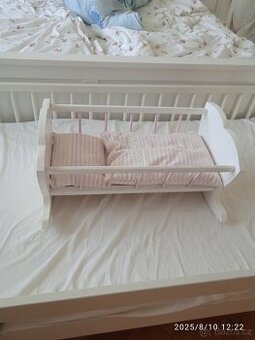 Kolébka pro panenky - dřevěná