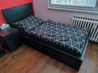 Postel MALM černá
