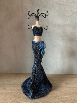 Stojánek na šperky - modrá panna