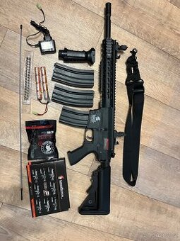 Airsoftová zbraň M4 KEYMOD 10” Sportline(LT-12K Gen.2)-černá