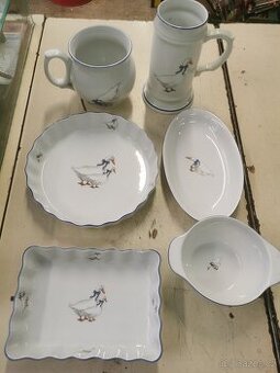 Český porcelán Thun. Husy