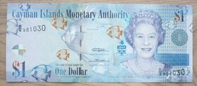 Bankovka, Kajmanské ostrovy, 1 dollar, ročník 2010