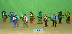 Timpo Toys originál figurky kovbojové proti mexičanům ( 11 )