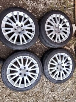 ALU AUDI originál 7,5x17 ET56 + letní 225/45/17