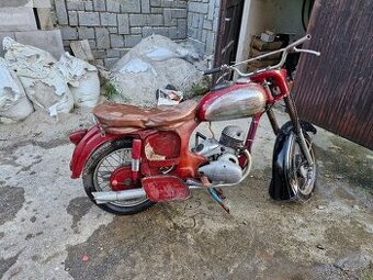 Jawa-ČZ 150 typ 352 (1955) – s doklady + náhradní díly