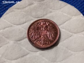 SBÍRKOVÝ 2 HELLER 1908 FR.JOSEF - 1