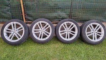 Alu VW GTD 17" 5x112 s letními pneu CONTINENTAL.