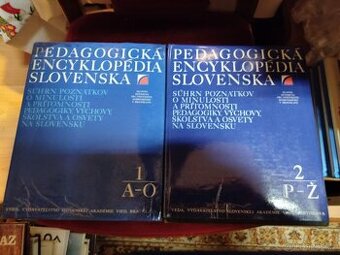 PEDAGOGICKÁ ENCYKLOPÉDIA SLOVENSKA--1. 2. CENA:spolu za obe
