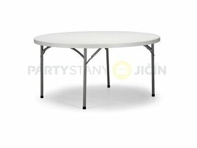Kulatý stůl skládací průměr 183cm