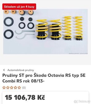ST stavitelný podvozek Octavia 3 RS