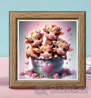 5D diamantove malování, telátko