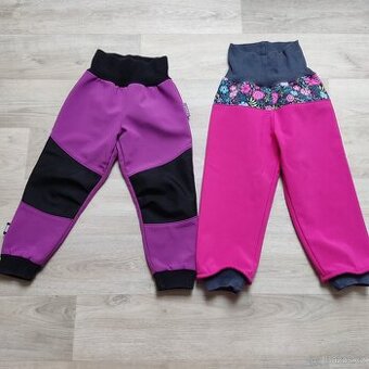 Softshellové kalhoty s fleecem UNUO 86/92 - 2 ks