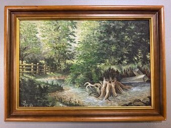 Obraz Krajina s pařezem/