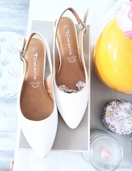 Lodičky Tamaris z pravé kůže vel.37. Nové s krabicí