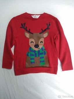 Dětský vánoční svetr HM vel. 110/116