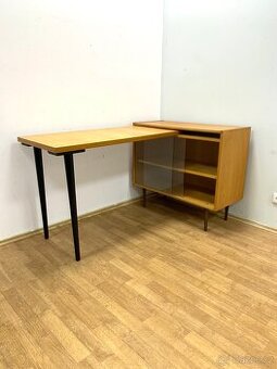 Retro psací stůl s komodou