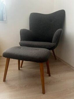 Křeslo s podnožkou