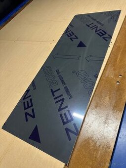 Dibond / Alubond desky 50x150 cm (sendvič) – Antracit / Bílá