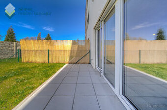 Pronájem, novostavba bytu 1+kk s předzahrádkou, 37,8 m², Chl