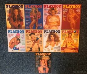 9 starých časopisů Playboy r. 1992 - 1993