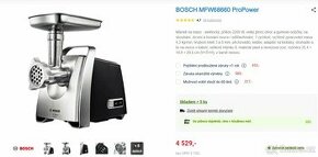 elektrický mlýnek na maso Bosch MFW68660