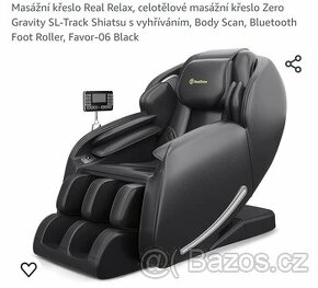 Nové luxusní masážní křeslo REAL RELAX FAVOR 06 BLACK - 1