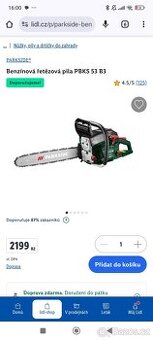 Motorová pila Parkside PBKS 53 B3