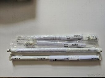 PRODÁM SADU IKEA HJALPA 2x ŠATNÍ TYČ A 2x ZÁVĚSNÁ LIŠTA - 1