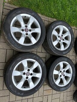 4x litá kola 4x108 R16, letní pneu