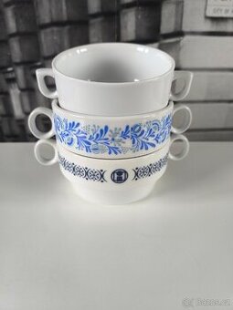 Gastro polévkové porcelánové misky, ČSSR - 1